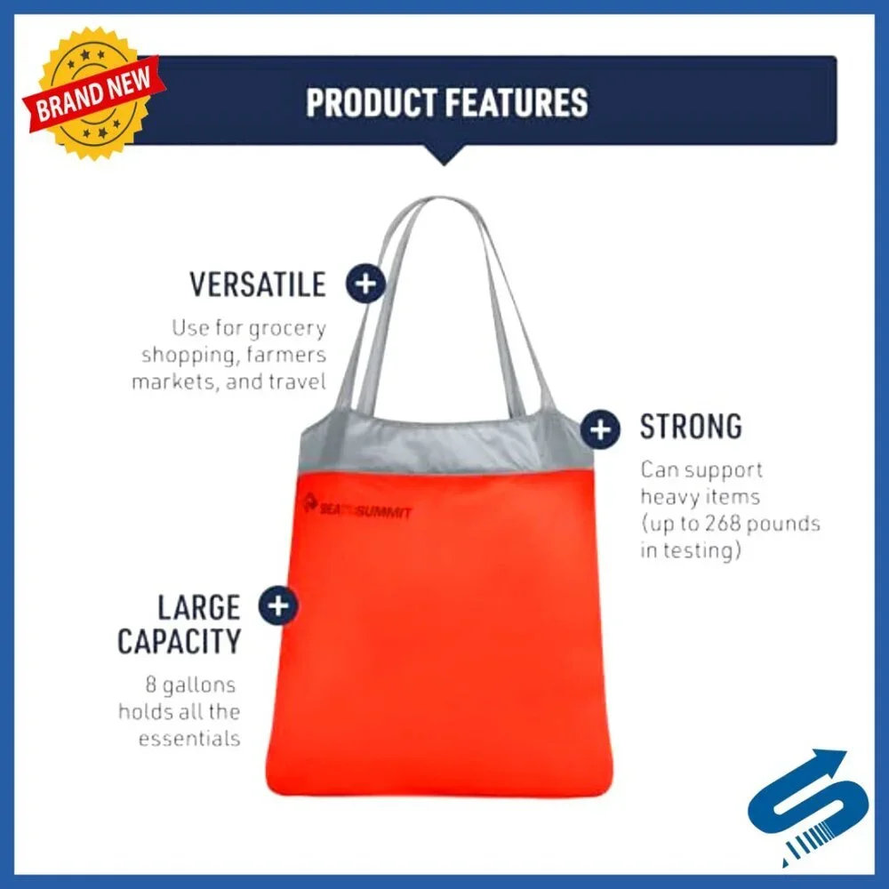 Ultra-Sil Reusable Shopping Bag Compact Travel Tote Lightweight Durable